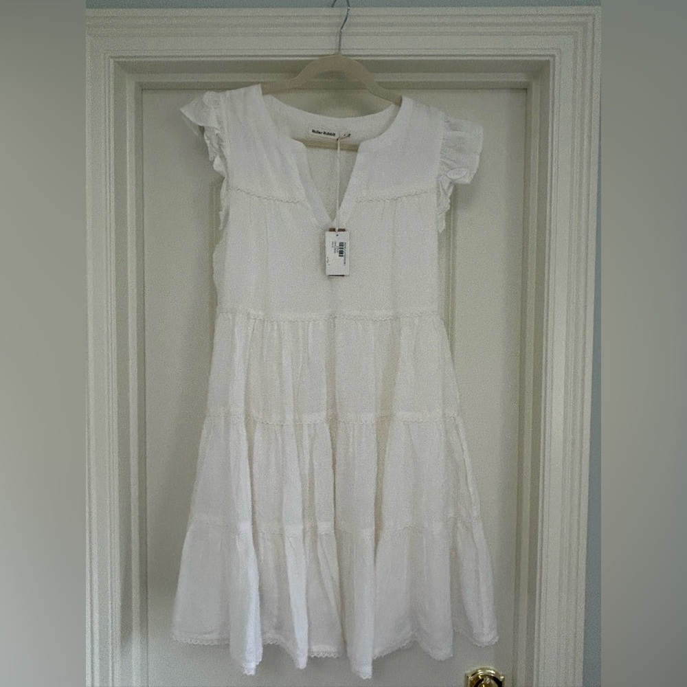 Roberta Roller Rabbit white linen dress